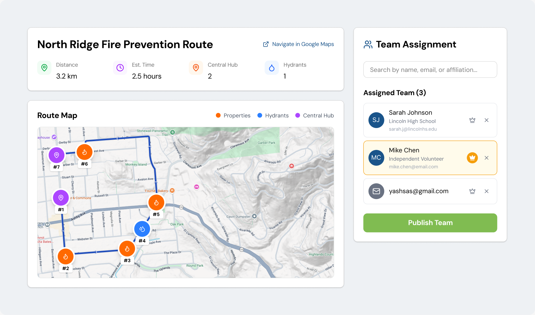 Refined route planning and team assignment design